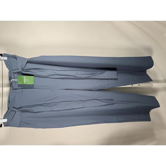 NWT Halara High Waisted Belted Pocket Wide Leg Work Pants Deep Sea Gray Blue XL - Picture 2 of 13